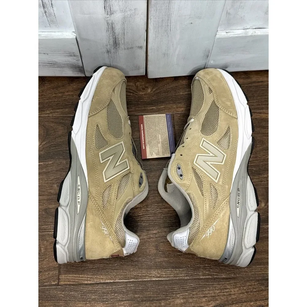 New‎ Balance 990v3 USA Made Exclusive Beige Tan M990BG3 Sz 13 EEEE 4E 990 Shoes